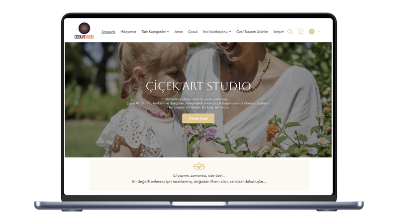 Çiçek Art Studio Doğal Taş Takı e-ticaret sitesi